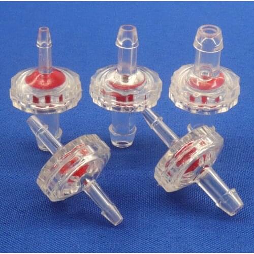 5~200pcs Transparent Plastic Air Pump Non-Return Valve Irrigation Hose Check Valve Aquarium Tank Barb Joint One-way Valve