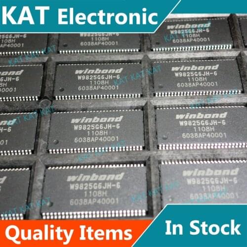 5PCS/Lot W9825G6JH-6 W9825G6JH-6I TSOP II 54-pin 4 M x 4 BANKS x 16 BITS SDRAM