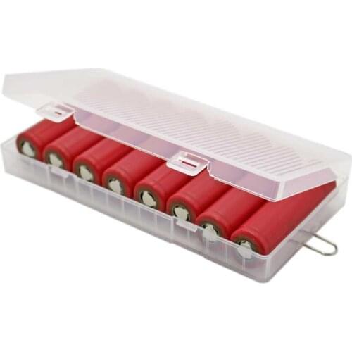 8 X 18650 Batteries Case 18650 Power Plastic Nattery Storage Box Bag Holder Hard Case Cover 18650 Battery Holder