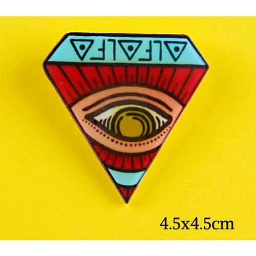 Yellow Eye Brooches Fashion Fun Enamel Metal Pins For Coat Shirt Bag Jackets Collar Lapel Badge for Backpacks Pin Icons