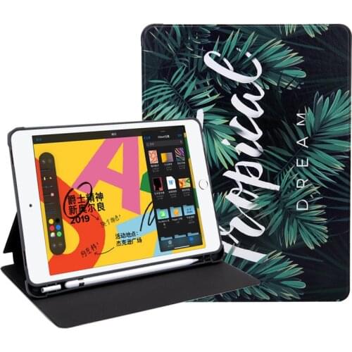 Pen slot Case For iPad Pro 12.9 2015 2017 A1584 A1652 A1670 A1671 cases Fashion colorful printed PU Leather silicon back funda