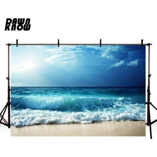 DAWNKNOW Seaside Photography Background Spoondrift Sand Wedding Photographic Backdrops Photo Studio Children Photocall lv1334