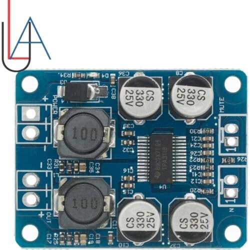 DC8-24V TPA3118 PBTL 60W Mono Digital Audio Amplifier Board AMP Module Chip 1X60W 4-8 Ohms Replace TPA3110