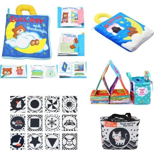 Baby Book Soft Cloth Book Infant Early Cognitive Development My Quiet Book Toddler Goodnight Educational Activity Book Baby Toys