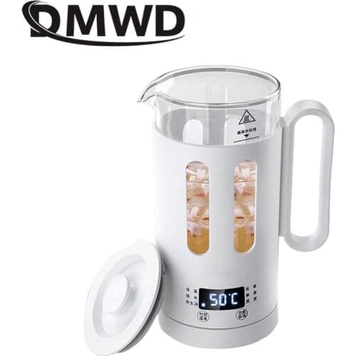 DMWD Mini Electric Kettle Health Preserving Glass Pot Hot Water Heating Boiler Cup Teapot Bottle Stew Soup Slow Cooker Heater EU