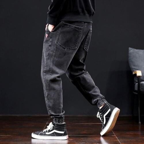 Fashions Jeans Men Dsq Streetwear Denim Korean Style Oversized Clothes 42 Hip Hop Blue Harem Jeans 2020 Kpop Joggers Man