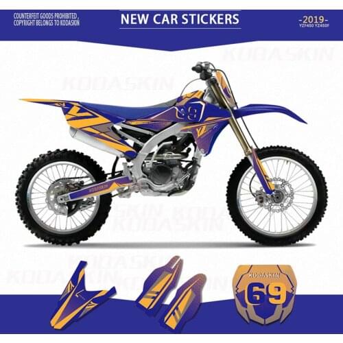 Kodaskin Customized Team Graphics Backgrounds Decals Custom Stickers For YZF250 2014-2017 YZF450 YZ250F 450F 2014-2019