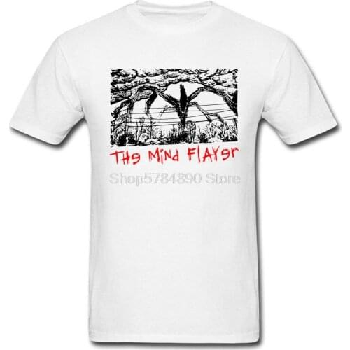 The Mind Flayer T-shirt Men Stranger Things T Shirt Joyce Eleven Dustin Lucas Demongorgon Tshirt Sketch Designer Horror Top Tees