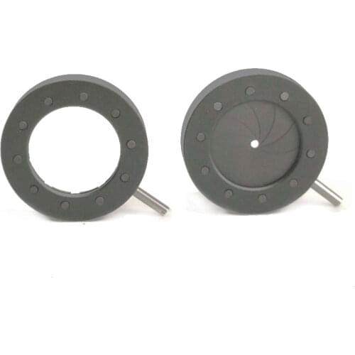 1 PC 1-16mm Zoom Iris Diaphragm Aperture Optical Condenser 10 Blades Camera Microscope Parts Adapter