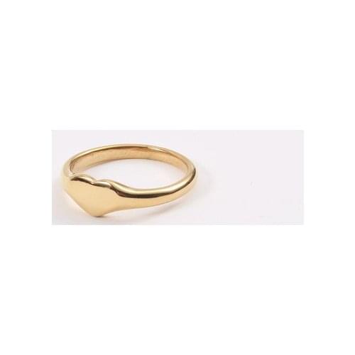 Fashion Creative Gold Color Heart Face Rings for Women Titanium Steel Family Wedding Jewelry