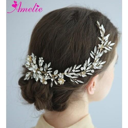 Fashion Headpiece Bridal Crown Hair Vine Wedding Handmade Hair Band Headband For Prom