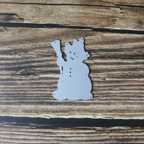 New Design Craft Christmas Snowman Metal Stencil Mold Cutting Dies Decoration Scrapbook Die Cuts Album Paper Card Embossing