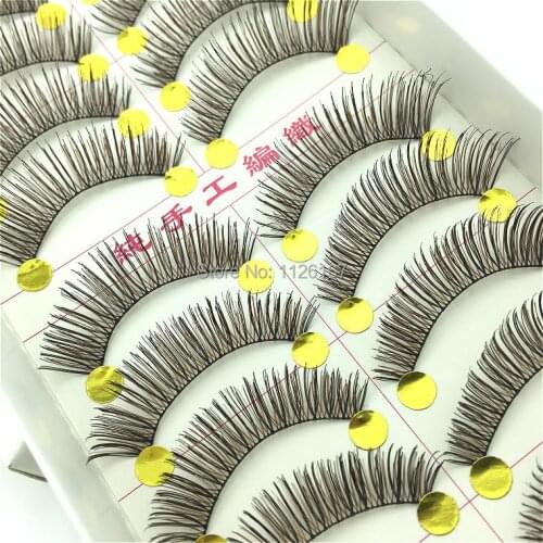 Very Beautiful Eyelashes 10 Pairs/Lot Winged Beauty Supplies Eyelashes Individual False Eyelashes NOT Include Glue For Lashes