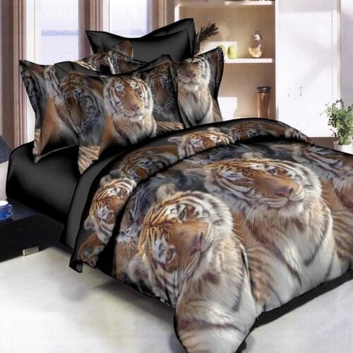 22 Quilt cover for double use soft duvet quilt cover pillowcase bedding set 3d wolves print Skin-friendly material