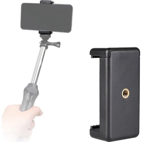 Durable Mobile Phone Clip Adapter Universal For Tripod Monopod Holder Clamp Bracket Stand Holder Mount Black