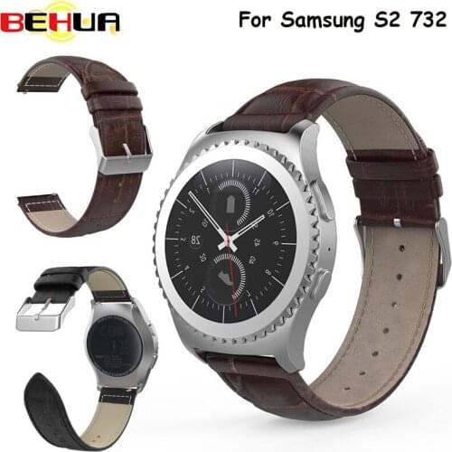 High quality Genuine Leather Watchband Strap For Samsung Gear S2 Band Replacement Watch Bracelet For Gear Smart watch band strap