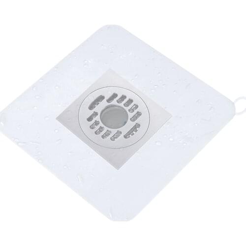 20cm Silicone Floor Drain Cover Anti Clogging Filter Screen pad Deodorant mat With hanging hole Kitchen Bathroom accessories