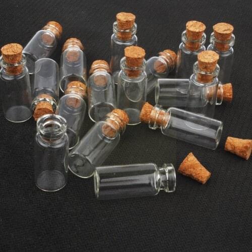 Glass Bottle Jars 10pcs Diy Containers Mini Cheap Message Ornaments Household Vials Decoration Stopper Hanging Cork Maison B3R9