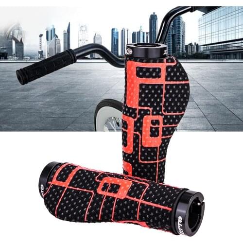1 Pair Bicycle Double Lock On MTB Bike Handlebar Grips Road Mountain Bikes Dead Speed Anti-slip Handle Bar Grippers Hand Cover