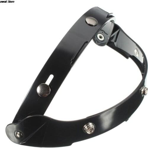 1 Pc Motorcycle Black Uv Adapter Flip Up Base Bevestiging Voor Snaps Bubble Shield Vizier Gezichtsmasker Helm Accessoires