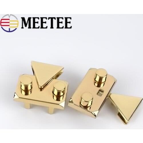 2/4pcs 42x26mm Metal Bag Snap Lock Handbag Clasps Closure Buckle DIY Purse Pushed Locks Bags Replacement Hardware Accessories