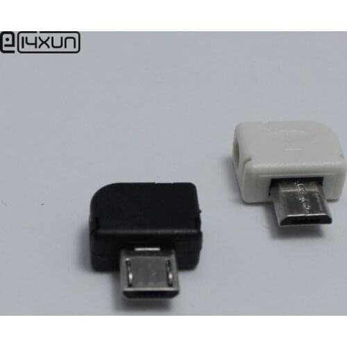 5sets Micro USB 5PIN Welding Type Male Plug Connectors 5P USB Tail Socket 3 in 1 DIY Adapter White Black