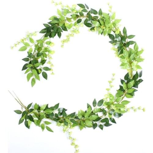 5pcs Simulated Bean Flower String Plastic Artificial Plant Flower Rattan Home Garden Door Window Yard Party Decoration