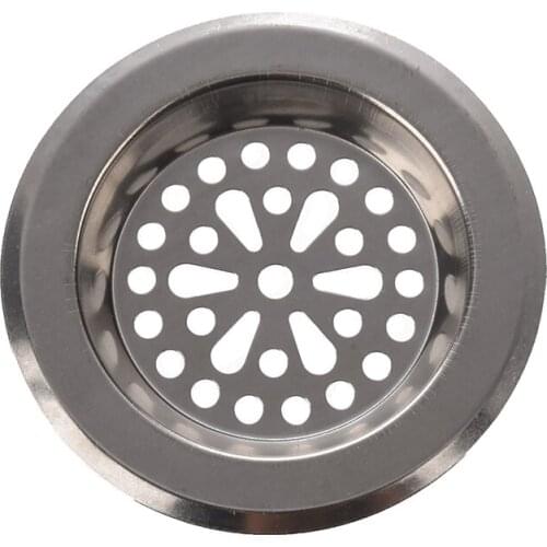 77mm x 55mm x 45mm Silver Tone Stainless Steel Kitchen Sink Strainers