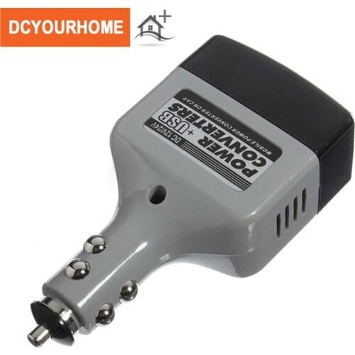 Car USB Charger Power Inverter Adapter 12V/14V to 220V DC to AC Converter Plug