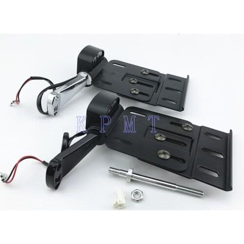 Motorcycle side-mounted license plate frame LED taillight license plate fender For Dyna Street Bob FXDB 2013 2014 2015 2016 2017