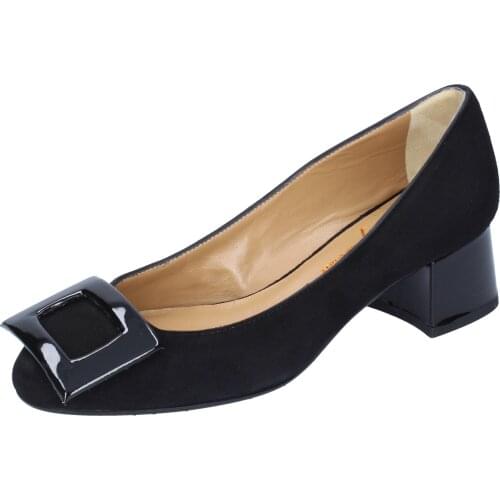 CRISPI womens pumps black suede