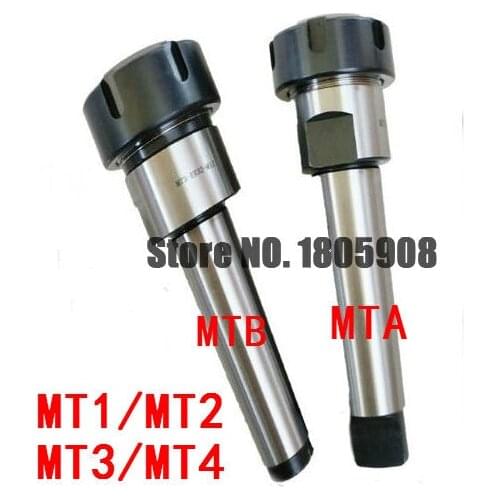 1PCS MTB/MTA/MT1/MT2/MT3/MT4 Morse taper Toolholder ER11/ER16/ER20/ER25/ER32/ER40 Collet Chuck Holder CNC tool holder Mill Tools