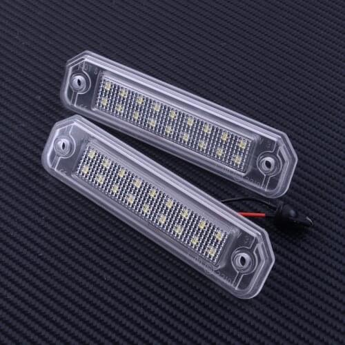 DWCX 2pcs Car LED License Number Plate Light Lamp Fit For Honda Civic Del Sol Trunk 1993 1994 1995 1996 1997