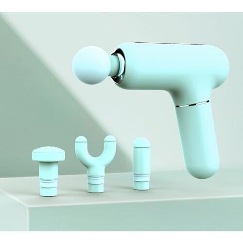 Mini Massage Gun Electric Neck Massager Smart Hit Fascia Gun for Body Massage Relaxation Fitness Muscle Pain Relief