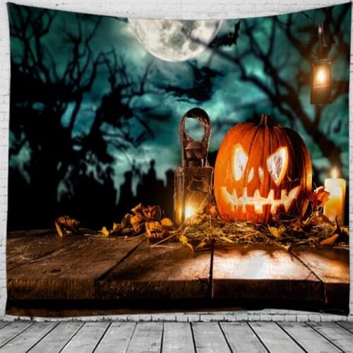 Halloween Pattern Tapestry Wall Hanging Tapestries Wall Blanket Wall Art Wall Decor Landscape Painting Tapestry Wall Decor