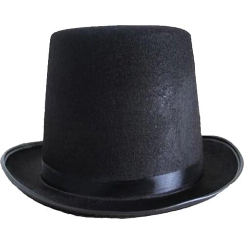 Adult Top Hat Victorian Magician Fancy Dress Accessory Costume Part Hat, One Size Fit Most