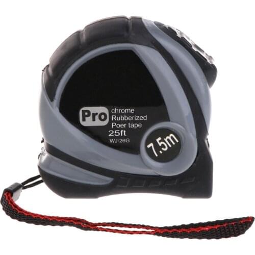 5m 7.5m Retractable Measuring Tape Measure Ruler Rubberized Metric Tape Rule W315