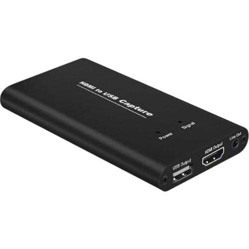 Video HDMI Capture Card Video Capture Card Live Streaming HDMI to USB Video Capture Device 4K 1080P HD for PC PS4 Game Capturing