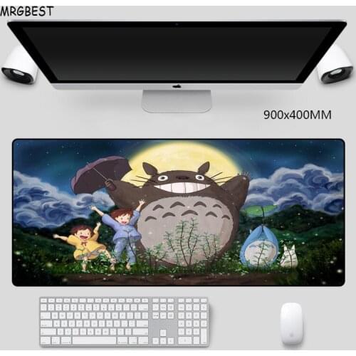 MRGBEST Hot Popular Anime Totoro Mouse Pad Big Size Available Soft Rubber Pads Desk Mice Mats Game Accessories for Office Desk