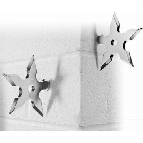 Creative Throwing Star Dart Shape Clothes Coat Robe Hooks Hat Hanger Home Decoration Key Hook Hanger Wall Mounted