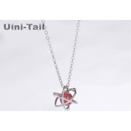 Uini-Tail hot new 925 sterling silver original Xinghai strawberry crystal necklace simple jewelry girlfriends birthday gift