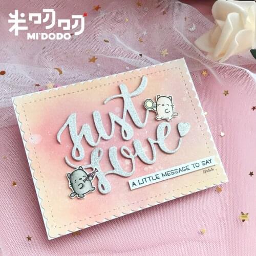 Love Word Metal Cutting Dies for DIY Scrapbooking Paper Cards Making Decorative Crafts 2019 Midodo New Die Cut