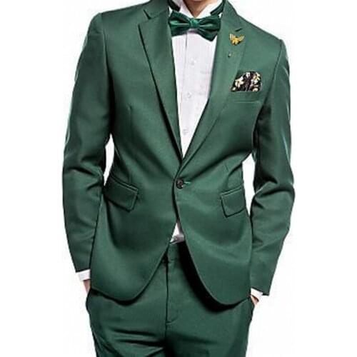 Fashion Gentlemen High Quality Purple Men Suits Slim Fit Groom Tuxedo For Wedding Business Party Clothing (Jacket+Pants)