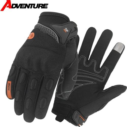Motorcycle Gloves Four Seasons Breathable Guantes Moto Mens Gloves Motorcycle Accessories Ridding Gloves Protective Anti-fall