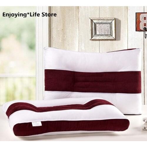 New Home Cassia Pillow Core Cotton Fabric High Quality Physiotherapy Health Pillow Protection Cervical Pillow