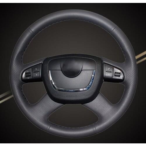 Car Braid On The Steering Wheel Cover for Skoda Octavia Octavia a5 a 5 Superb 2012 2013 Fabia 2010-2014 Auto Braiding Covers