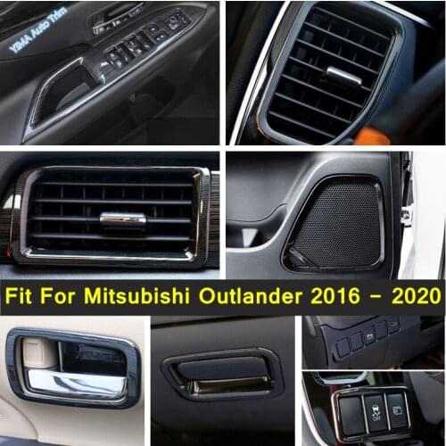 Glove Box Sequin / AC / Speaker / Door Handle Bowl / Central Control Button Cover Trim Fit For Mitsubishi Outlander 2016 - 2020