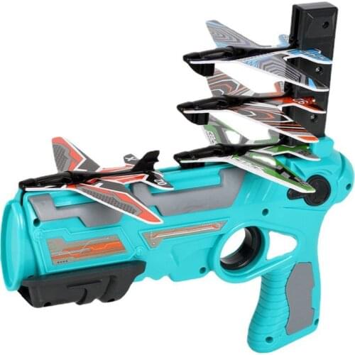 Airplane Launcher Toy Catapult Plane Gun Toy Airplane Aircraft for Children Plane Catapult Gun Shooting Game Outdoor Sport Toys