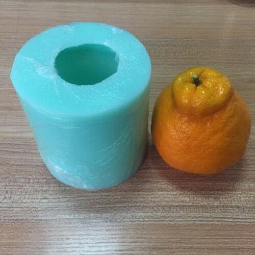 Silicone 3D ugly orange chocolate fandont birthday wedding cake decoration handmade soap candle mold