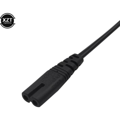 1Pcs 0.6M 2 ft 2 pins AC Power Cord US and EU High Quality Power Cable Power Cable for Desktop Laptop